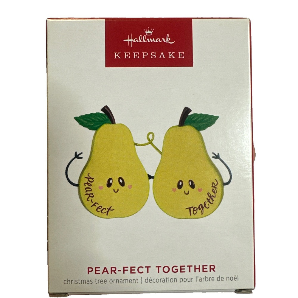 Hallmark Ornament 2023 "Pear-fect Together Pears" New In Box